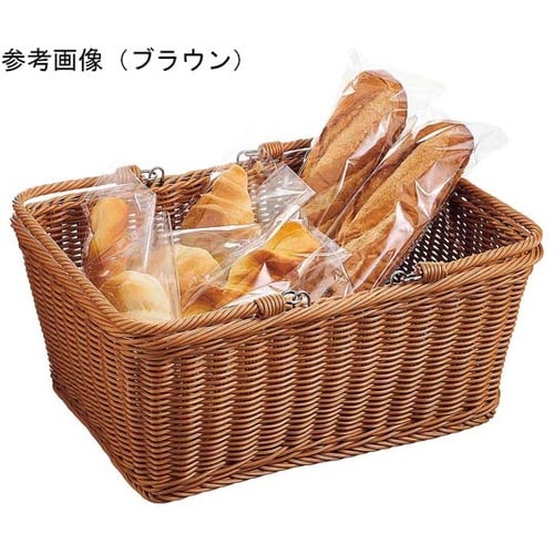 PP製バスケット 買い物カゴ(取っ手付き