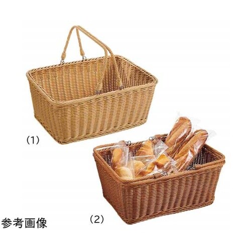 PP製バスケット 買い物カゴ(取っ手付き