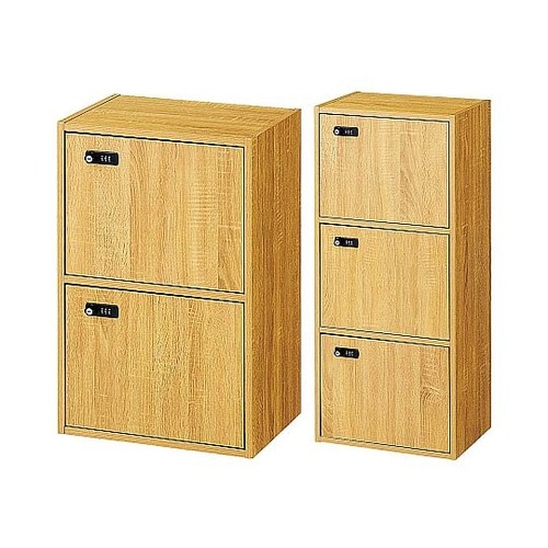 木製簡易ロッカー(ダイヤル錠)幅41×奥