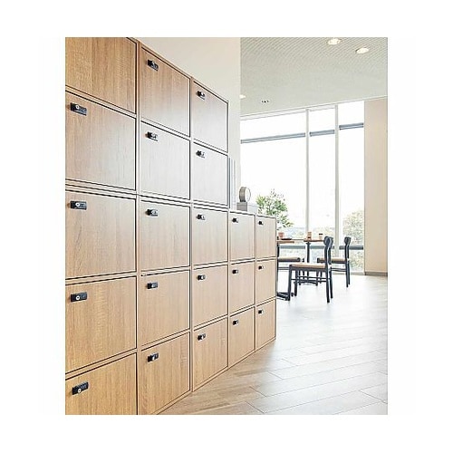 木製簡易ロッカー(ダイヤル錠)幅41×奥