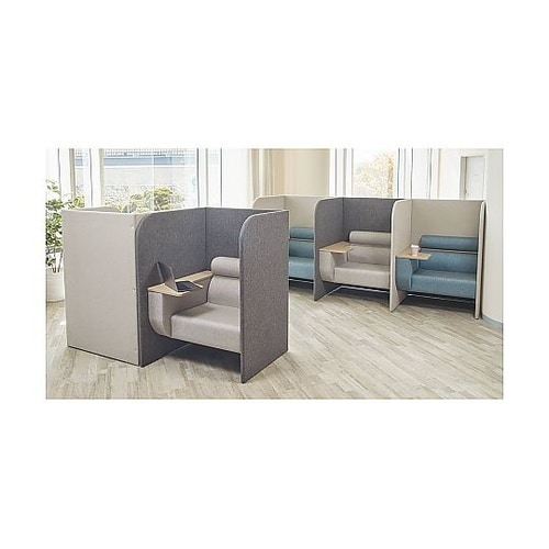 パーソナルブース ワークソファ グレー