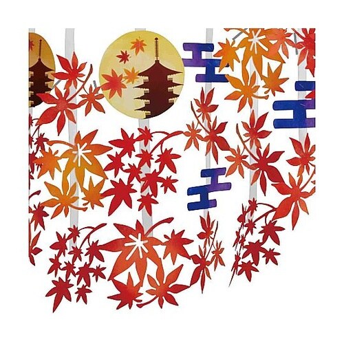 夕暮れ紅葉プリーツハンガー 57−36−