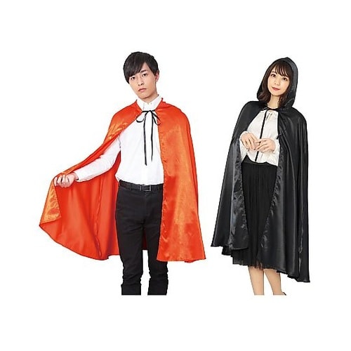ハロウィンフードマント オレンジ 57−