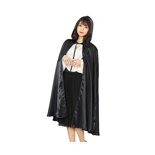ハロウィンフードマント ブラック 57−