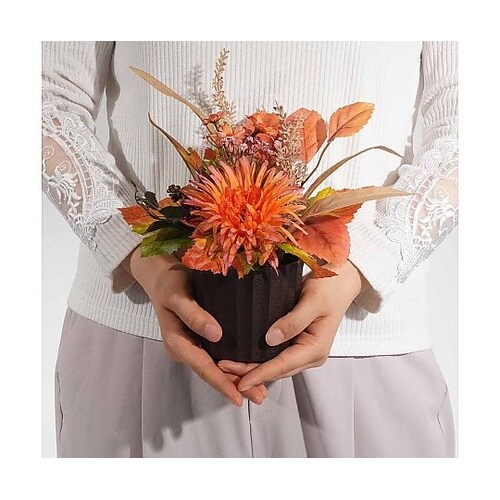 オータムデイジーポット高さ28cm(造花