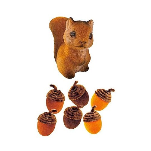 秋のフロック小物 どんぐり 1セット(6