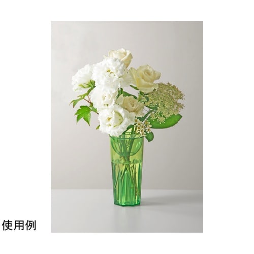 花瓶 グロウベース クリア グリーン