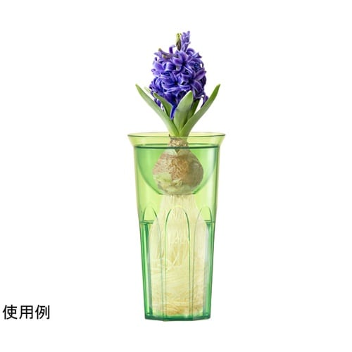 花瓶 グロウベース クリア グリーン