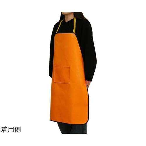 難燃作業エプロン フリーサイズ オレンジ