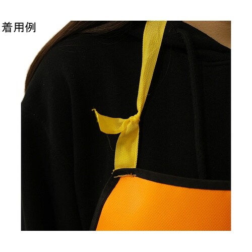 難燃作業エプロン フリーサイズ オレンジ