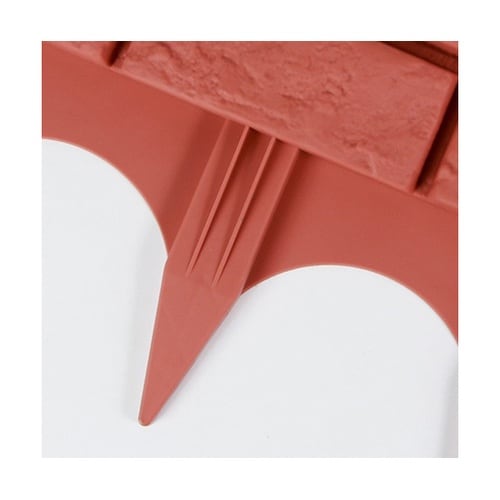 花壇土留めレンガ風フェンス ブラウン 5