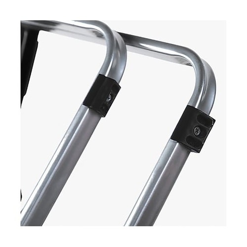 メモ台付折りたたみパイプ椅子 黒 C02