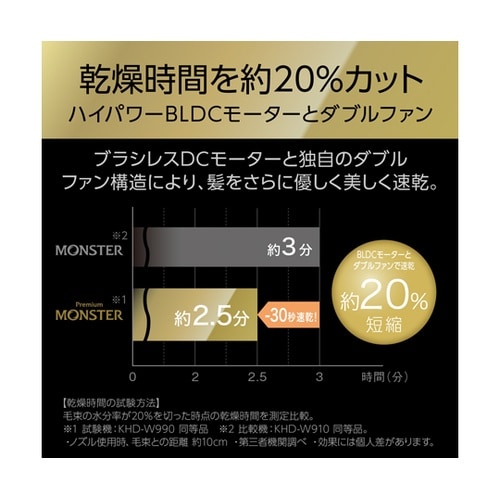 BLDCダブルファンドライヤー ブラック