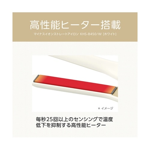 マイナスイオンストレートアイロン KHS