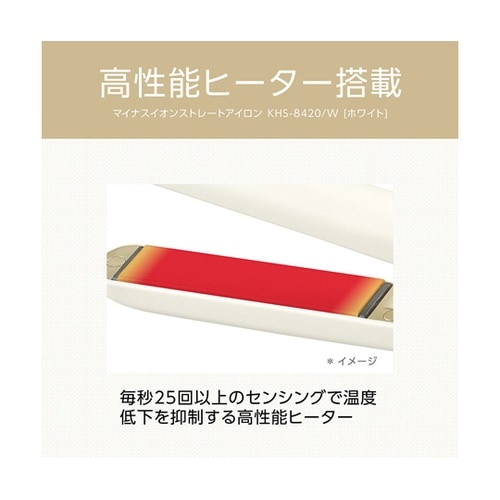 マイナスイオンストレートアイロン KHS