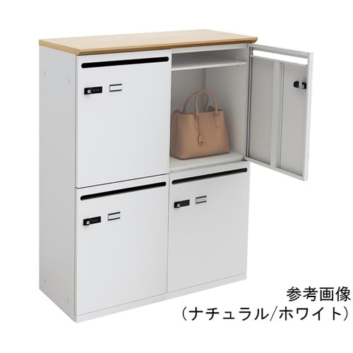 パーソナルロッカー4人用 ナチュラル/ブ