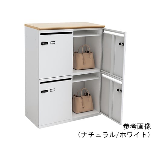 パーソナルロッカー4人用 ナチュラル/ブ
