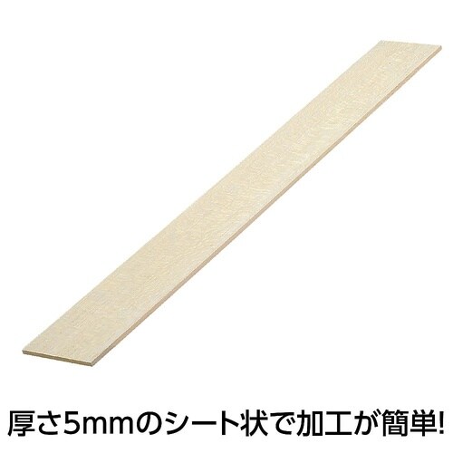 ATバルサ材 5×80×600mm 10