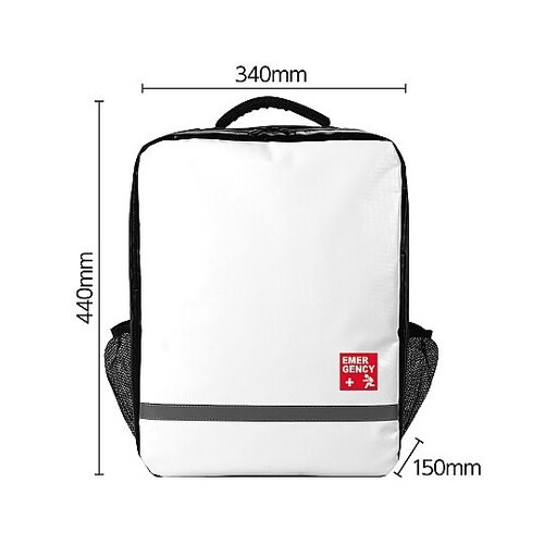 52029 防災リュック 白