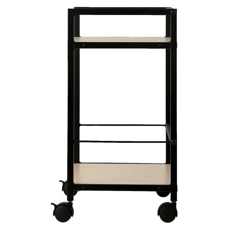 デスクワゴン2段 ブラック DWG02B