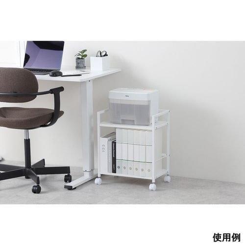 デスクワゴン2段 ホワイト DWG02W