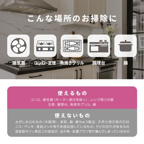 スカッと固着油を落とす泡スプレー キッチ