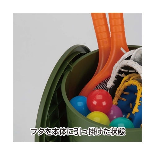 座れるバケツ 15L オリーブ UM16