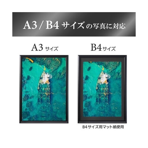アルミ額 ペオリアプラス A3 BK F