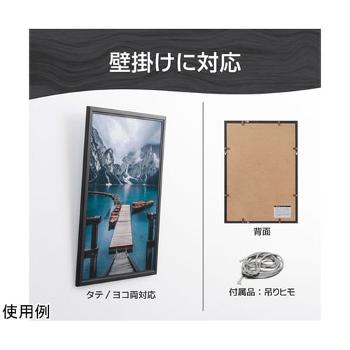 木製額 ピクスリアプラス A3 BK F