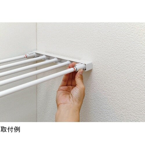 KB−63 突ぱり強力伸縮棚 白 小