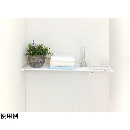 KB−63 突ぱり強力伸縮棚 白 小