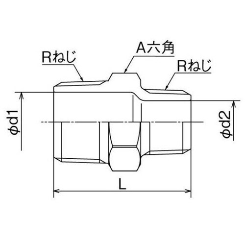 SFRN型 ステンレス異径六角ニップル