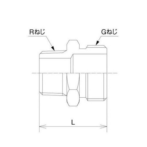 異径ニップル R1 × G3/4 OS−