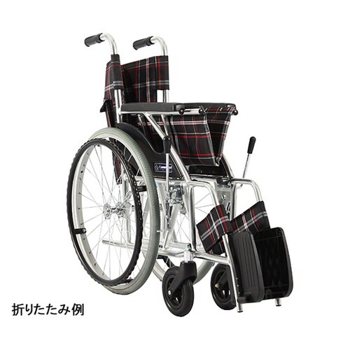 車いす (自走式/アルミ製/ノーパンクタ