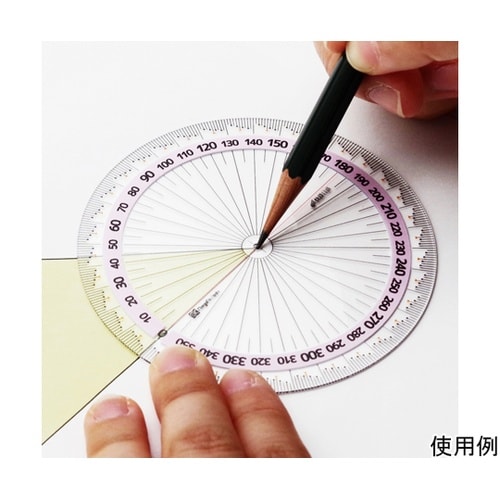 両面全円分度器 快段目盛 FCP−90D