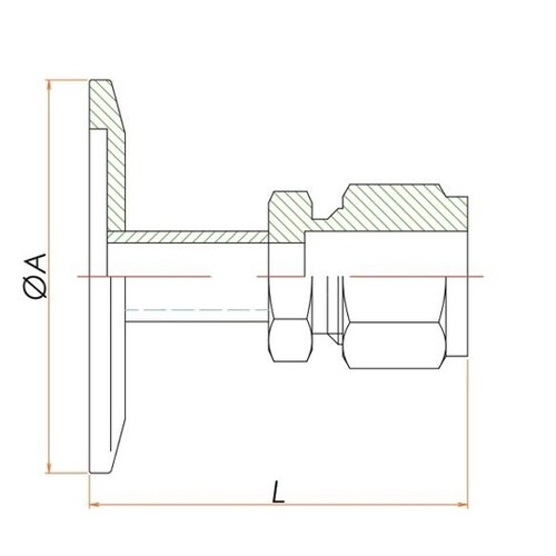 NW25+10ミリ Swagelokアダ