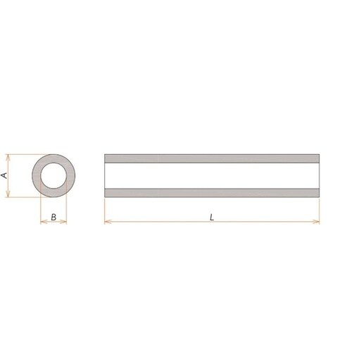 接続部品 セラミック絶縁管 O.D. 5