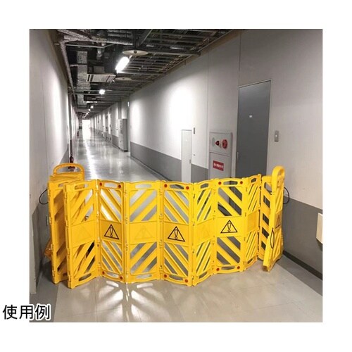 折り畳み式バリケードフェンス 黄 112