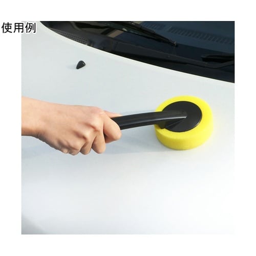 洗車用品 柄付きワックススポンジ W−0