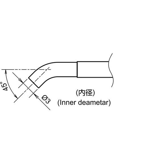FR850用 先端曲がりノズル 3.0m