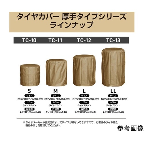 タイヤカバー厚手タイプ M 普通車用タイ