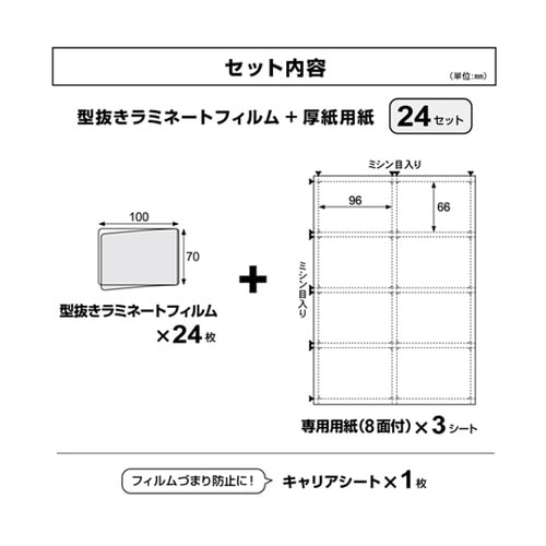 ラミPOP 診察券 1冊(24セット入)