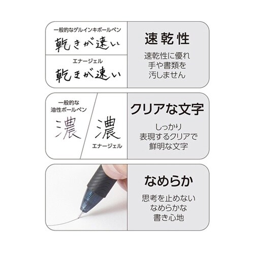 ゲルインキボールペン エナージェル エス