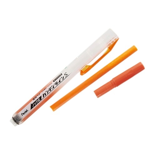 蛍光ペン ノック式ハンディラインS オレ