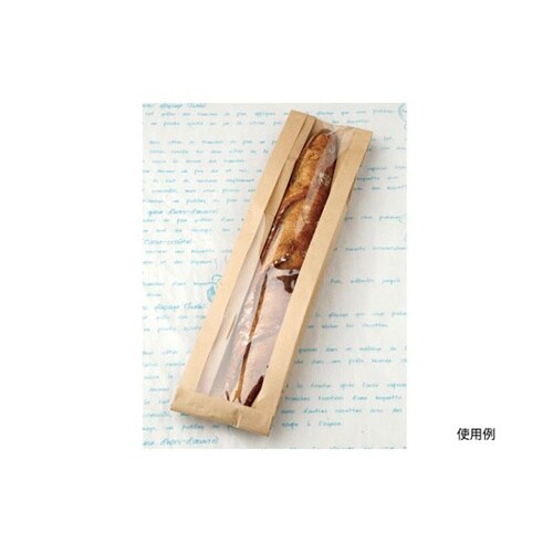 バケット袋 無地フェネット(茶)窓付 N