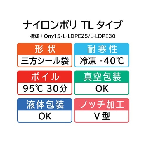 真空袋 ナイロンポリ TLタイプ 18−