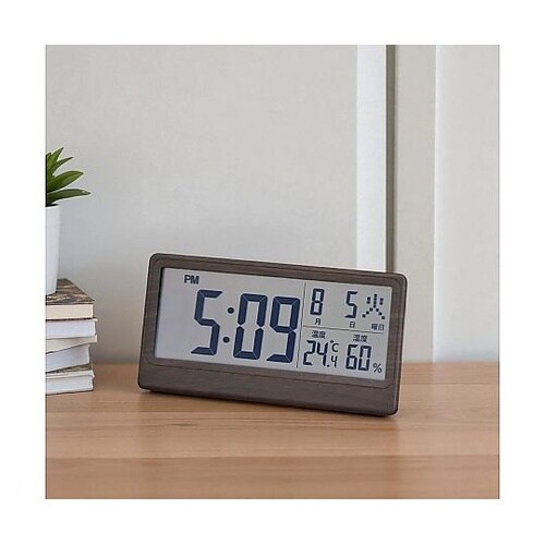 温湿度表示付き電波時計 YH−59