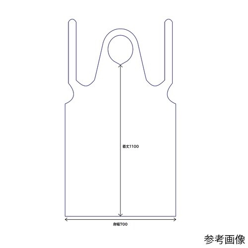 PEエプロン ディスポ 打ち抜きタイプ