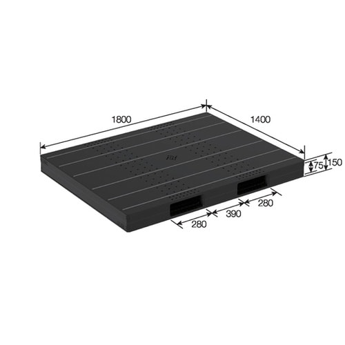 パレット R2−1418F 再生ブラック