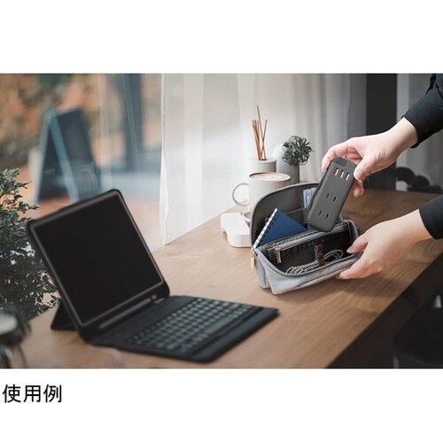 ポータブルコンセント USB−A グレー